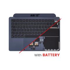 Conjunto de parte superior con bateria y teclado para MacBook Air 13" (A2681 / Mediados 2022) (Teclado del Reino Unido) (Medianoche)