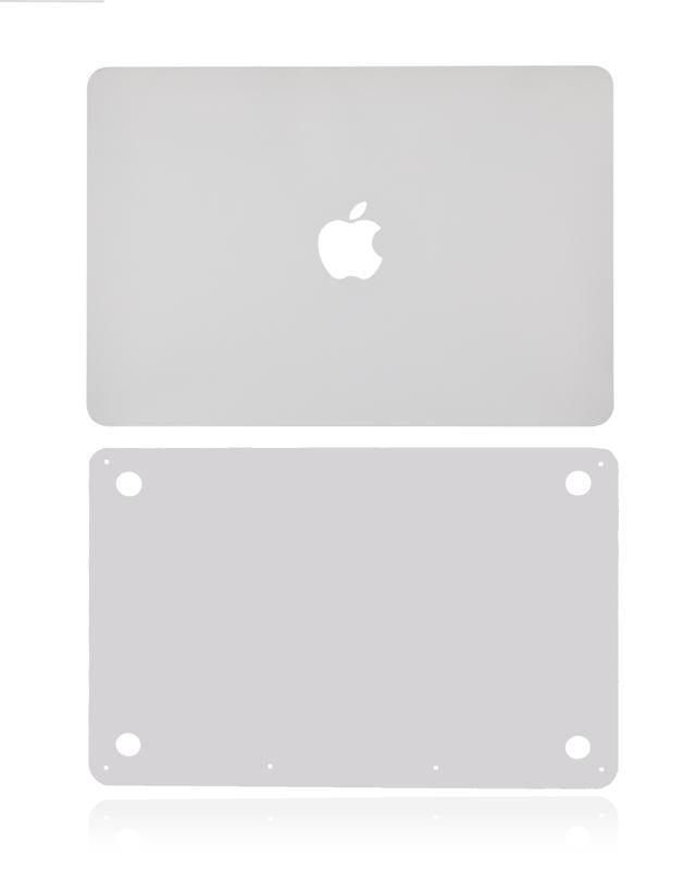 Piel 2 en 1 (superior e inferior) para MacBook Pro 13" (A2338 / Late 2020) (Plata)