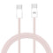 MYBAT CABLE PREMIUM USB-C A USB-C ROSADO