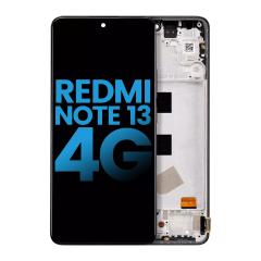 Repara la pantalla rota de tu Xiaomi Redmi Note 13 4G en Guatemala con esta LCD de repuesto en color Negro Medianoche.