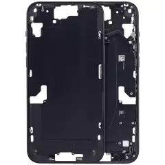 Marco medio de carcasa con botones de encendido y volumen para iPhone 15 Plus en Guatemala, disponibles en versión Aftermarket Plus en color negro.