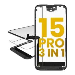 Compra el Conjunto de Cristal con OCA preinstalado y Marco para iPhone 15 Pro en Guatemala para reparaciones rápidas y de calidad.