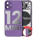 Compra una tapa trasera con componentes pequeños pre-instalados para iPhone 12 Mini en Guatemala al mejor precio, disponible en color morado y con garantía de calidad.