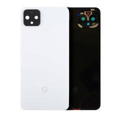 Tapa trasera original de Google Pixel 4 en color blanco claro disponible para entrega en Guatemala.