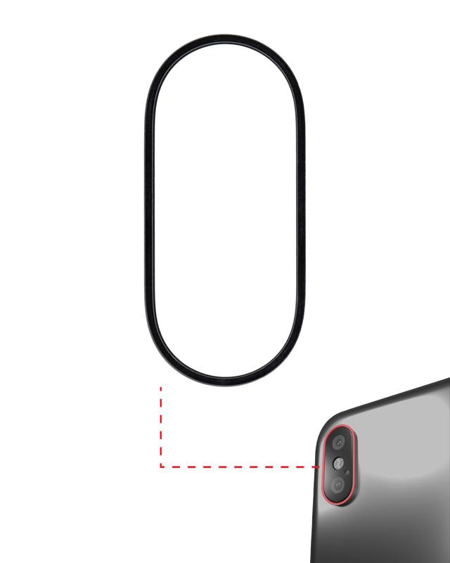 Aro del bisel para camara trasera para iPhone XS / XS Max (Gris Espacial) (Paquete de 10)