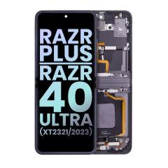 Pantalla OLED para Motorola Razr Plus / Razr 40 Ultra (XT2321 / 2023) (OEM original) (Negro Fantasma)