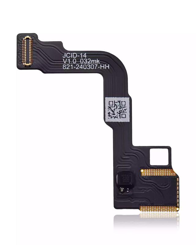 Encuentra el Cable Face ID integrado para iPhone 14 con soldadura requerida en Guatemala para reparaciones de calidad.