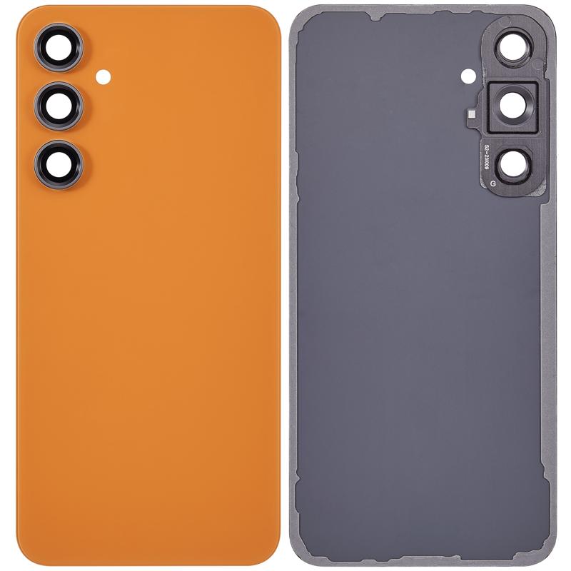 Tapa trasera de vidrio con lente de camara para Samsung Galaxy S23 FE 5G (Naranja)