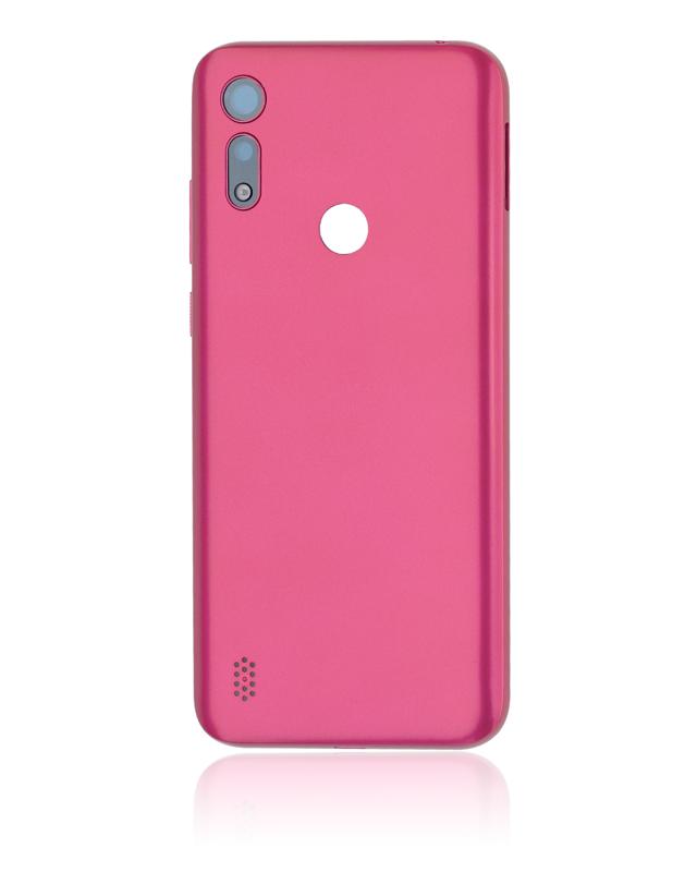 Encuentra la tapa trasera rosa compatible para tu Motorola Moto E6i (XT2053-5 / 2021) en Guatemala con instructivos de reparación y mayorista disponible.