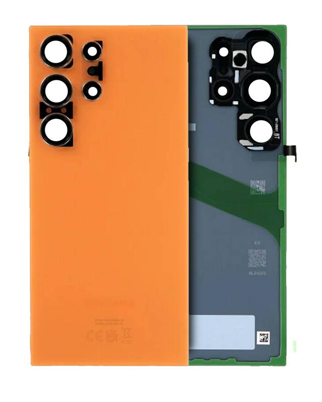 Tapa trasera con lente de camara para Samsung Galaxy S24 Ultra 5G (Titanium Orange)