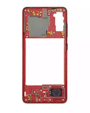 Reparación de Samsung Galaxy A41 en Guatemala - Marco medio compatible Aftermarket Plus en color Prism Crush Red.