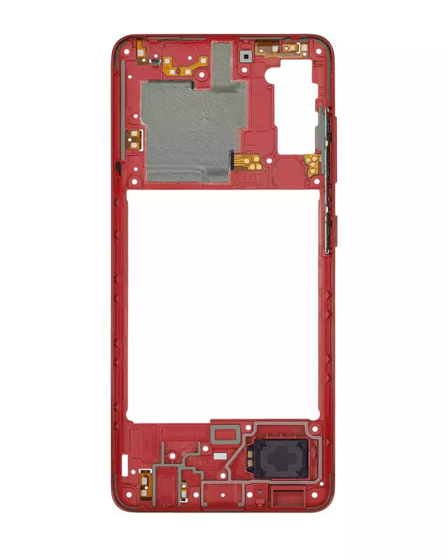 Reparación de Samsung Galaxy A41 en Guatemala - Marco medio compatible Aftermarket Plus en color Prism Crush Red.