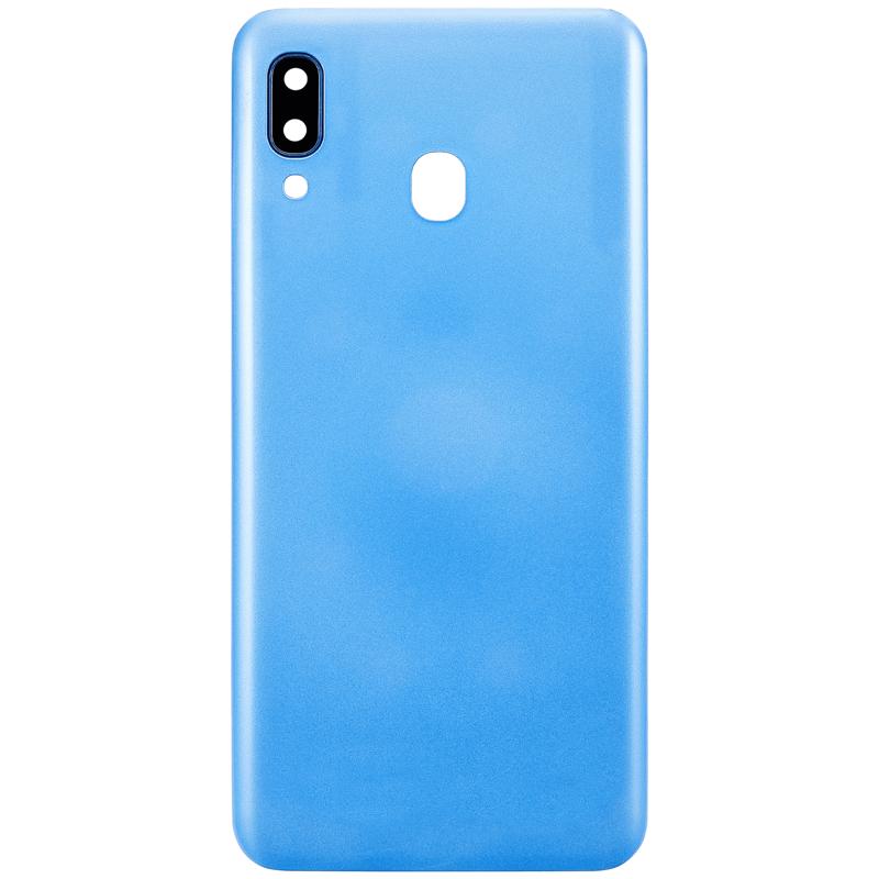 Tapa trasera con lente de camara para Samsung Galaxy A30 (A305 / 2019) (Azul)