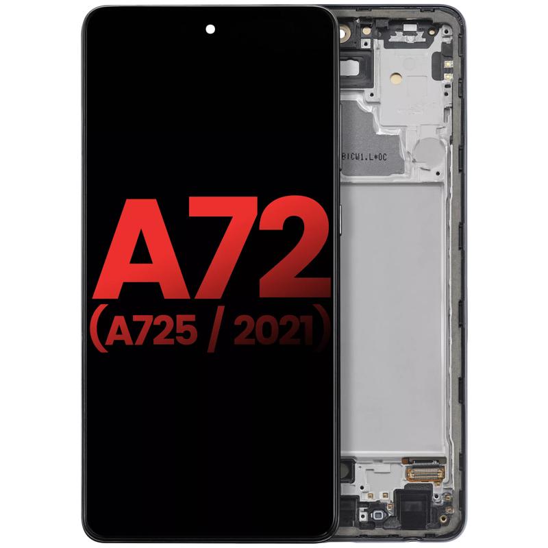 Pantalla OLED para Samsung A72 con marco (Awesome Black)