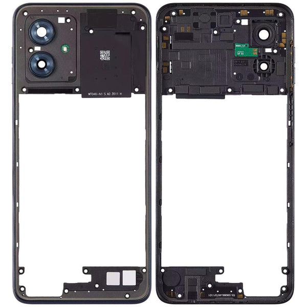 Marco medio compatible para Motorola Moto G54 (XT2343 / 2023) en Guatemala, OEM original en color Azul medianoche, repuesto ideal para reparaciones de smartphone.