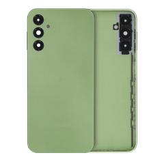 Tapa trasera de vidrio con lente de cámara para Samsung Galaxy A14 4G en Guatemala, disponible en un pack de servicio en color verde.