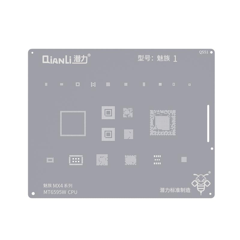 Plantilla Bumblebee (QS51) para reparación de Meizu MX4serie con CPU MT6596W en Guatemala.