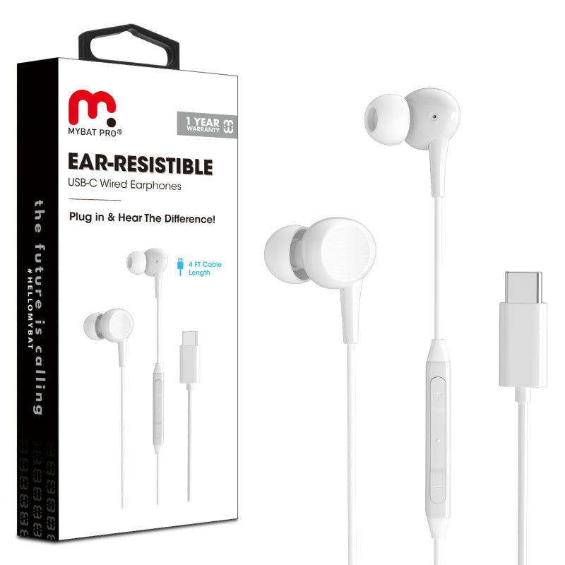 MYBAT AUDIFONO TIPO C BLANCO