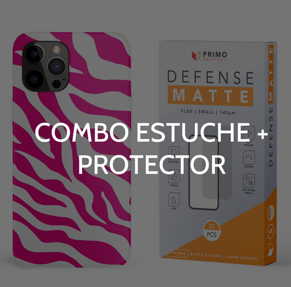 COMBO Estuche Primo 3D y Protector de Pantalla Primo Matte