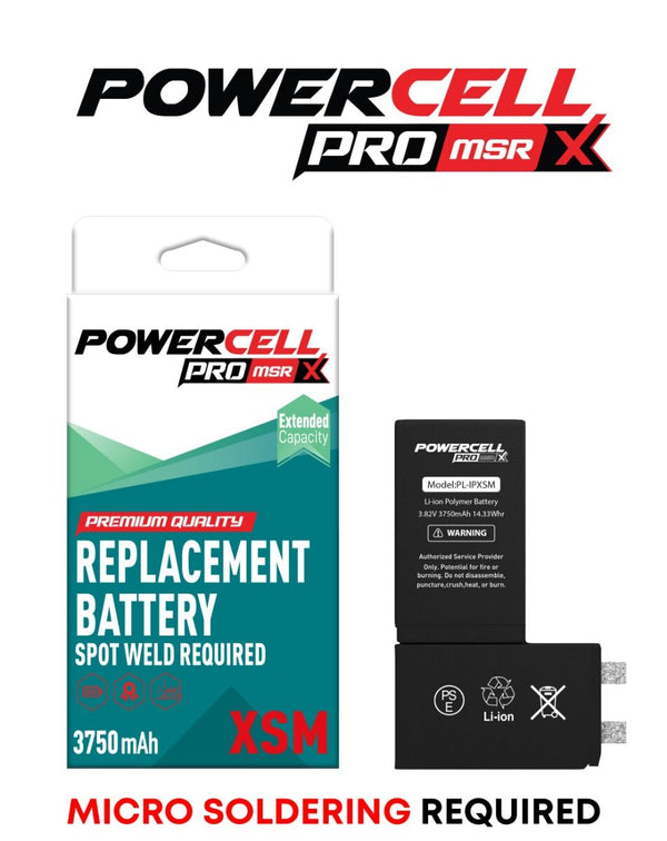 Bateria PowerCell para iPhone XS Max Lista para soldadura spot