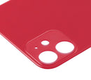 Tapa trasera para iPhone 11 con adhesivo 3M (Rojo, orificio grande para camara)