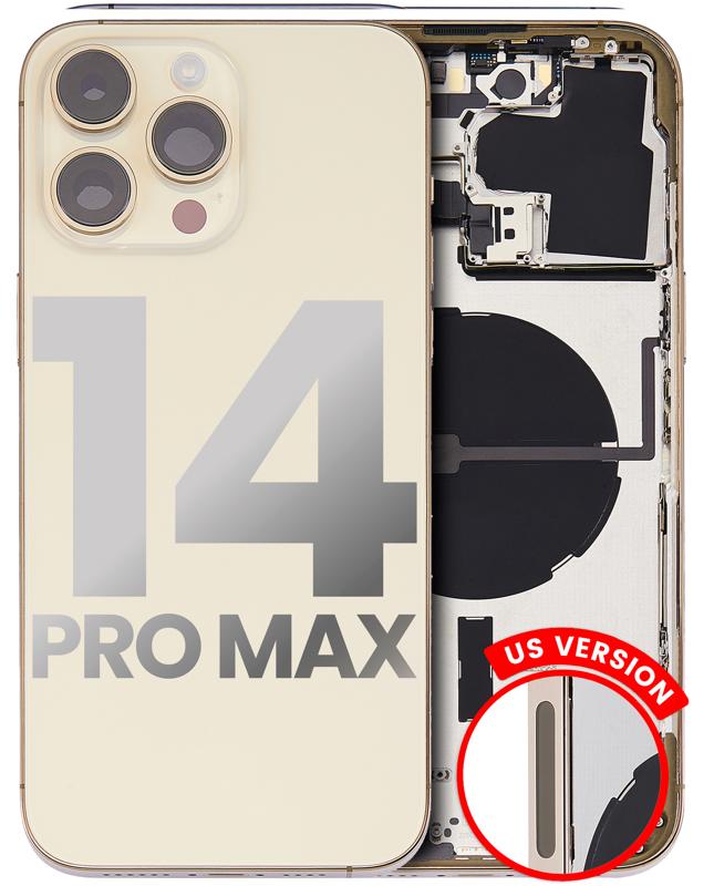 Tapa trasera para iPhone 14 Pro Max (Version EE.UU.) - Oro