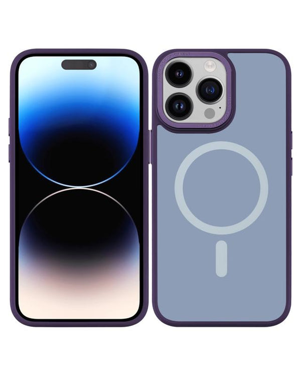 Funda Slim Ruva Luxe para iPhone 14 Pro Max MagSafe Morada 1 PAQUETE