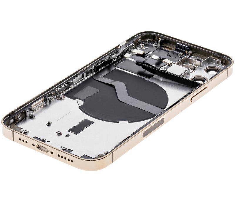 Tapa trasera con componentes pequeños para iPhone 12 Pro (Versión US) Dorado