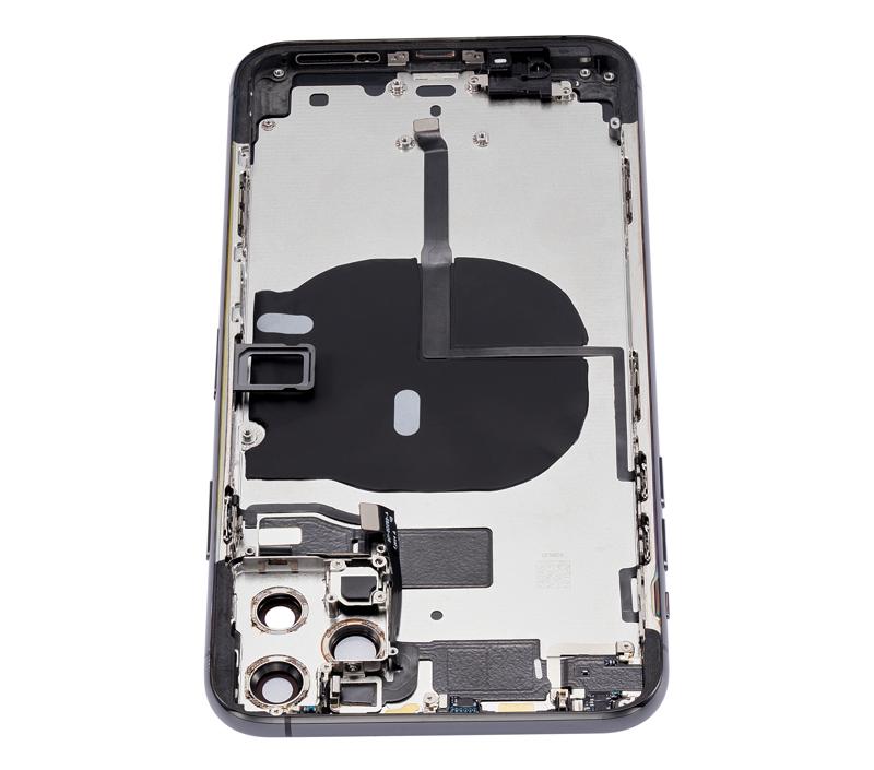 Tapa trasera para iPhone 11 Pro Max con componentes pequenos pre-instalados (Gris Espacial)