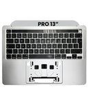 Carcasa superior con teclado para MacBook Pro 13" (A2251 / Mediados de 2020) (Teclado UK) (Plata)