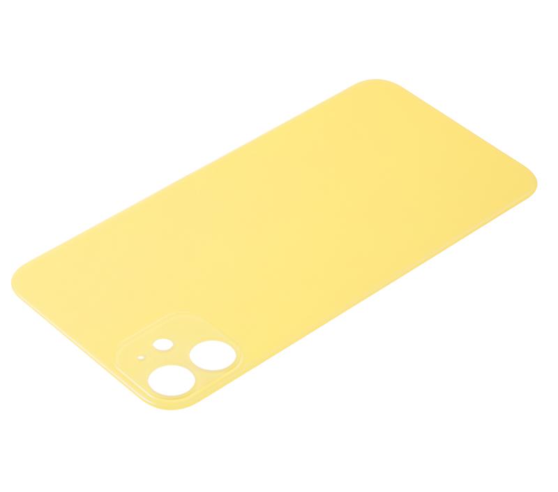 Tapa trasera para iPhone 11 con adhesivo 3M (Amarillo)