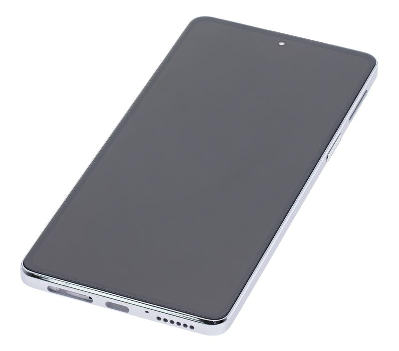 Pantalla LCD con marco para Motorola Edge 20 (XT2143 / 2021) (Blanco Escarchado)