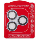 Protector de lente de camara Casper para iPhone 13 Pro / 13 Pro Max (Azul) (Transparente)