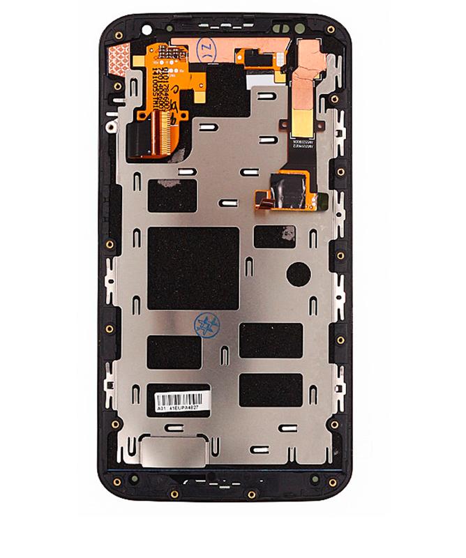 Pantalla LCD con marco para Motorola Moto X2 (XT1096 / 2014) Negro