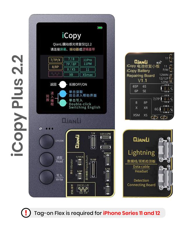 iCopy Plus 2.2+ Programador para True Tone, Datos de Bateria, Vibrador, EEPROM, Tester MFI