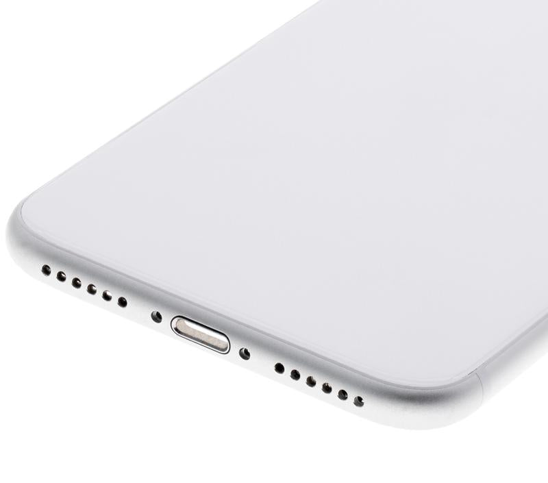 Tapa trasera con componentes pequenos pre-instalados para iPhone SE (2020) Blanca