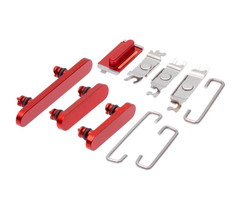 Botones duros (encendido/volumen/switch) para iPhone 13 / 13 Mini (Rojo)