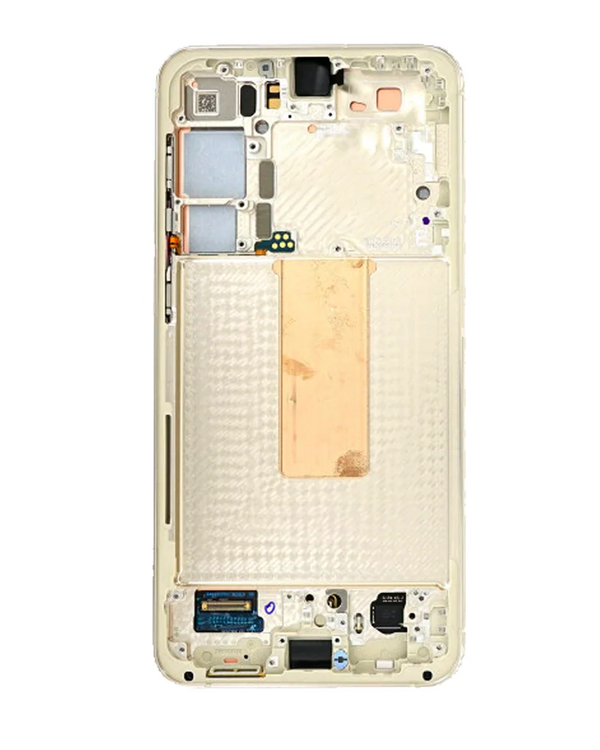 Pantalla para Samsung Galaxy S23 Plus con marco Color Crema - Original Service Pack