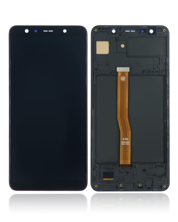 Pantalla INCELL con marco para Samsung Galaxy A7 (A750) Color Negro