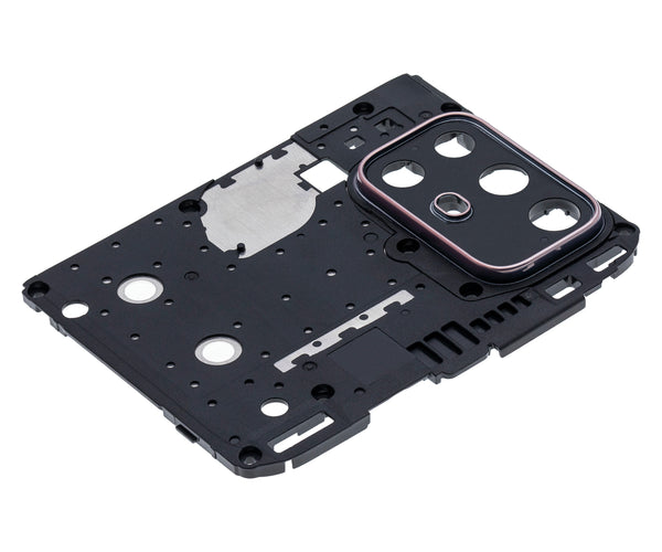 Lente de camara trasera con Bracket para Motorola G30 XT2129 Color Paster Sky (violeta)