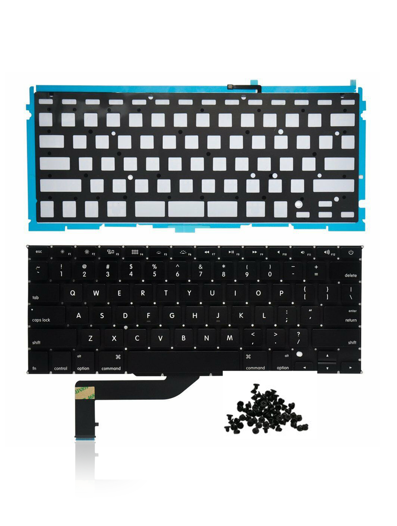 Teclado con Backlight y tornillos para Macbook ro de 15" Retina (A1398 / MID 2012 / LATE 2013 / MID 2014 / MID 2015) - US English