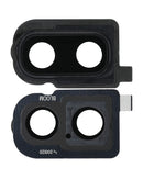 Lente de camara trasera con Bracket para Samsung Galaxy Z Flip (F700) color Negro