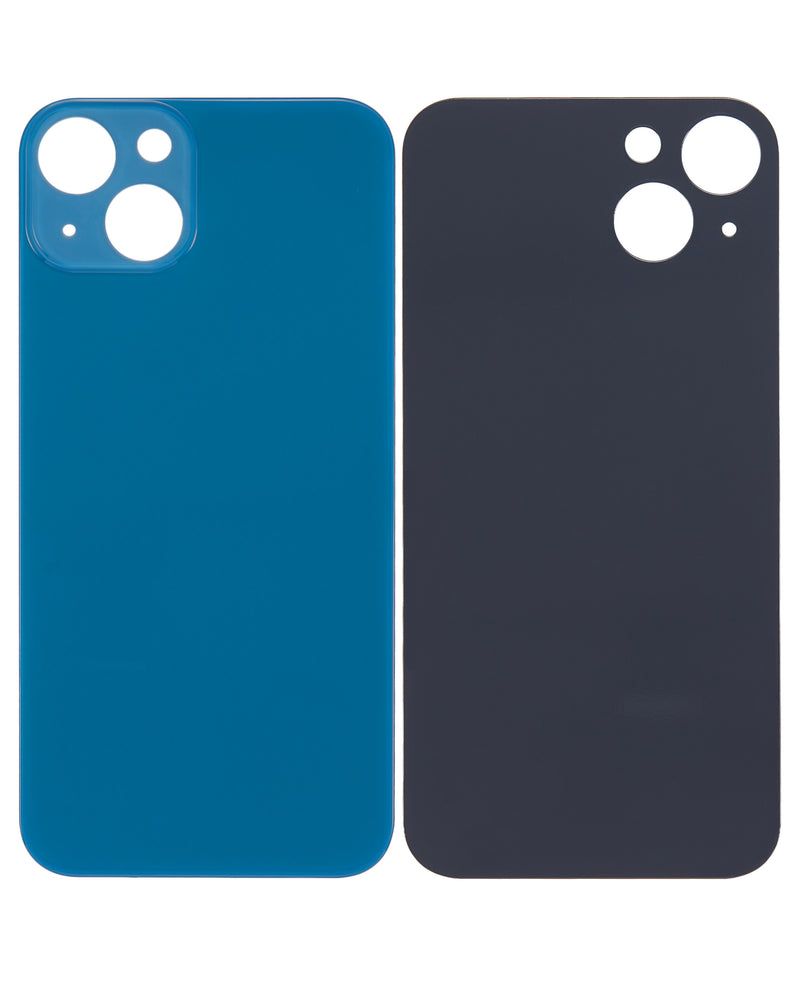 Tapa iPhone 13 - color azul - sin logo - con agujero de camara grande