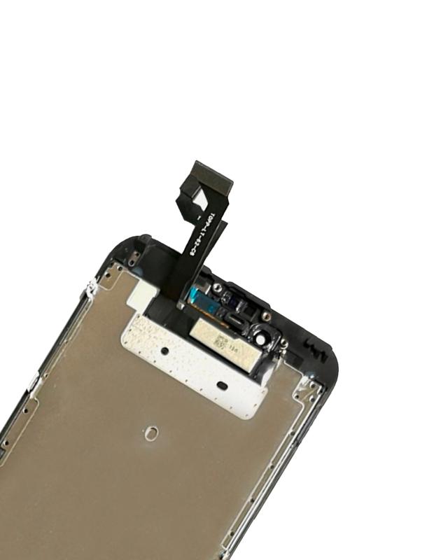 Pantalla LCD para iPhone 6S con placa de acero (Negro)