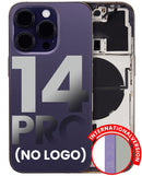 Tapa trasera para iPhone 14 Pro (Version Internacional) (Sin Logo) (Morado Oscuro)