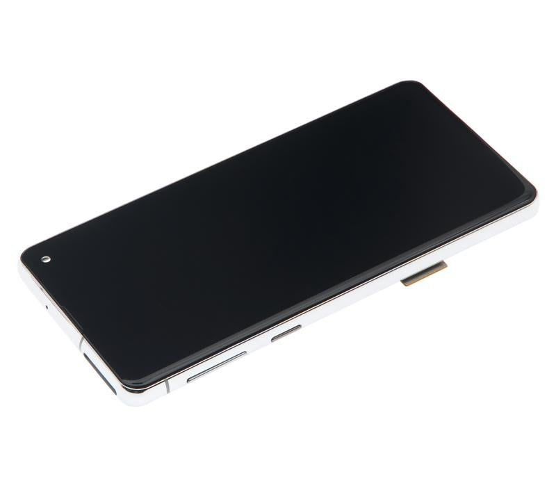 Pantalla LCD con marco para Samsung Galaxy S10 (Sin sensor de huellas) (Blanco Prisma)