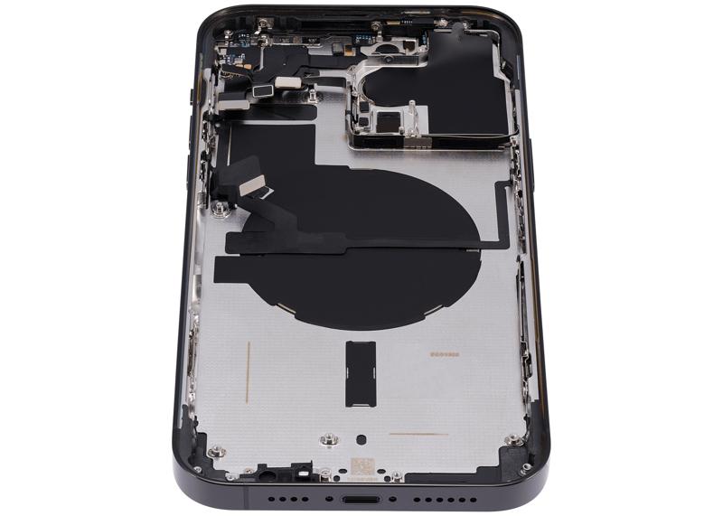 Tapa trasera para iPhone 14 Pro Max (Version EE.UU) Sin logo (Negro Espacial)