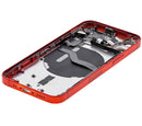 Tapa trasera para iPhone 12 Mini con componentes pequenos pre-instalados (Version US) (Usada OEM Grado C) (Rojo)