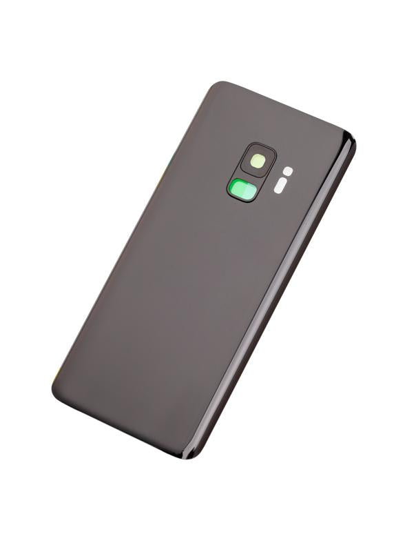 Tapa trasera con lente de camara para Samsung Galaxy S9 (Negro Medianoche)