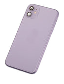 Tapa trasera con componentes pequenos pre-instalados para iPhone 11 (Usada original Grado C) (Morado)